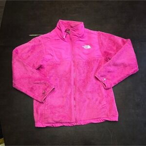The North Face Girls Hot Pink Osito Full Zip Fleece Jacket Denali Style
